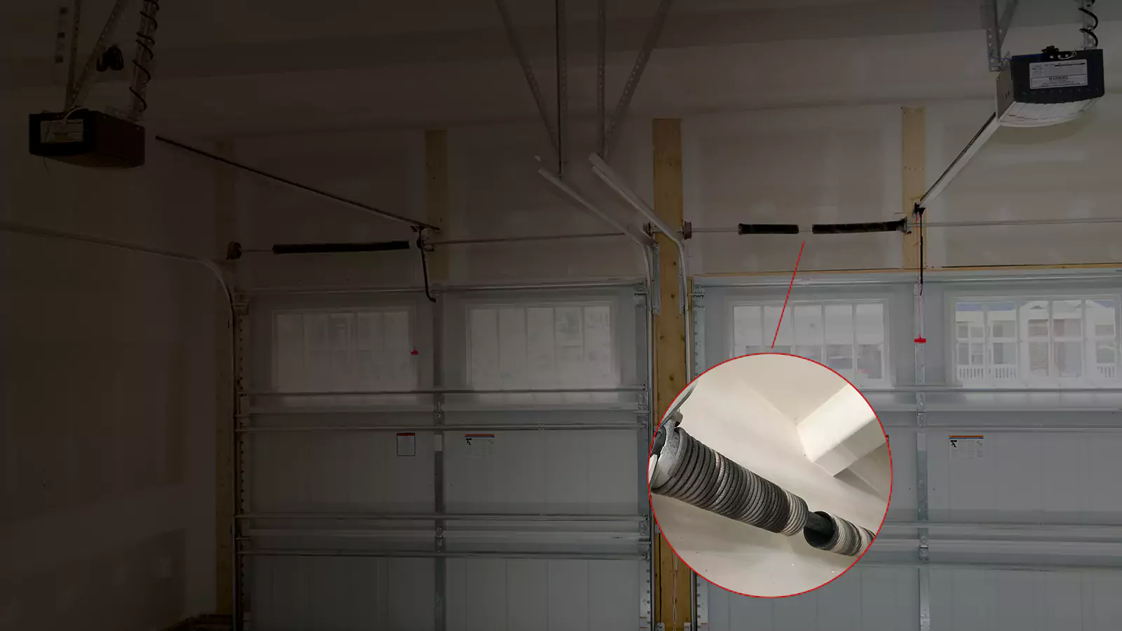 Garage doors springs background