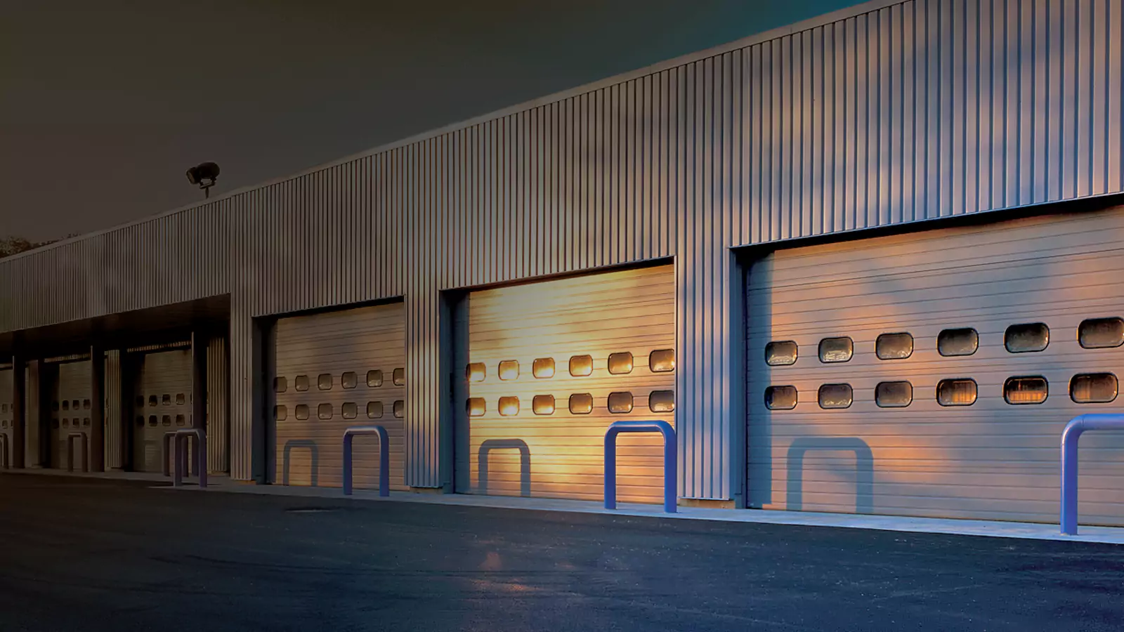 Commercial garage door background