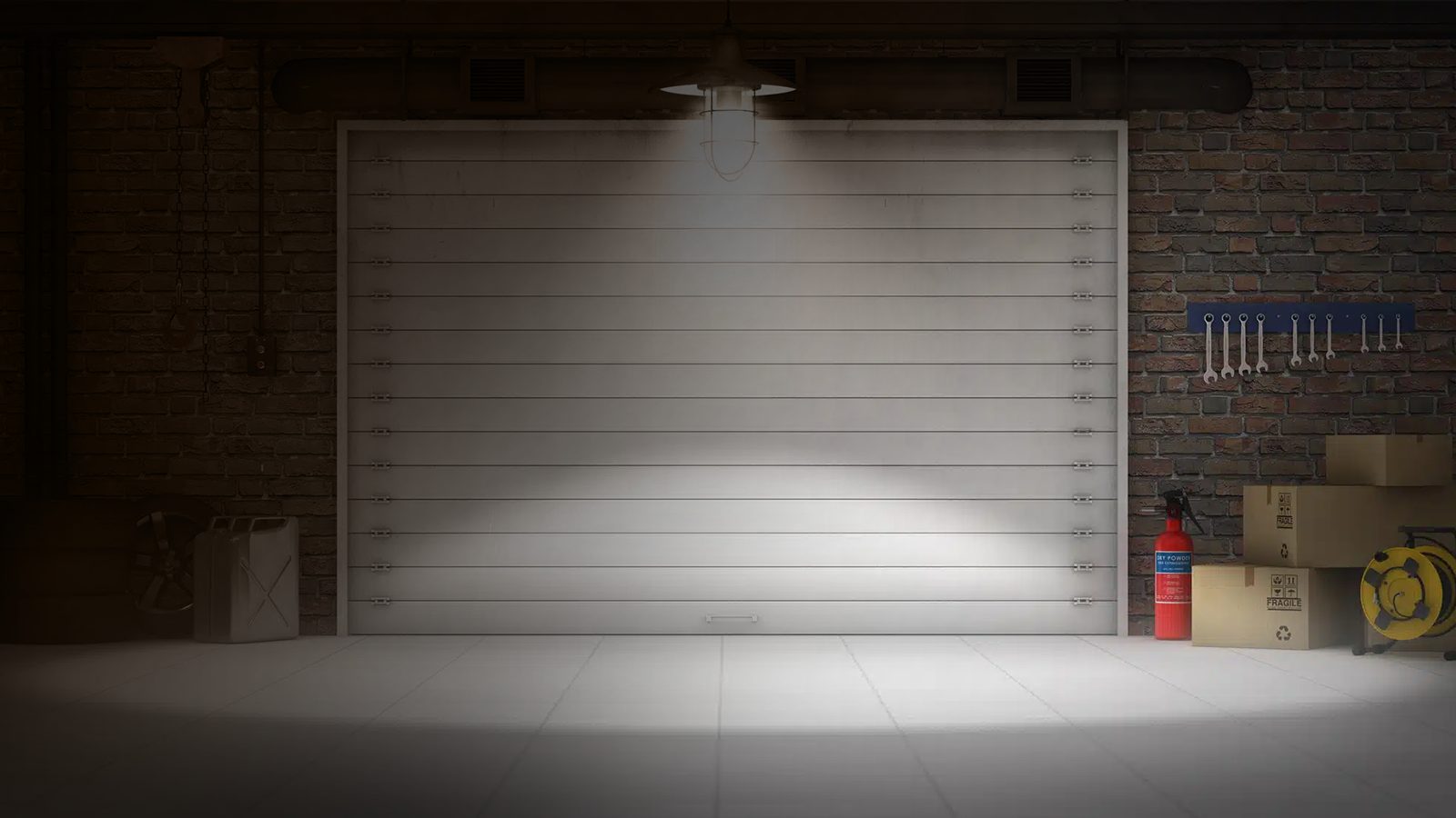 Garage door emergency service background