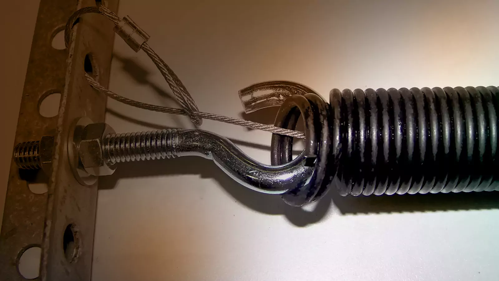 Garage doors extension springs background