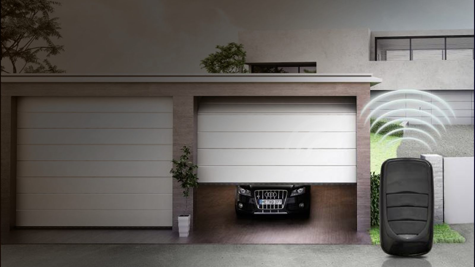Garage door background