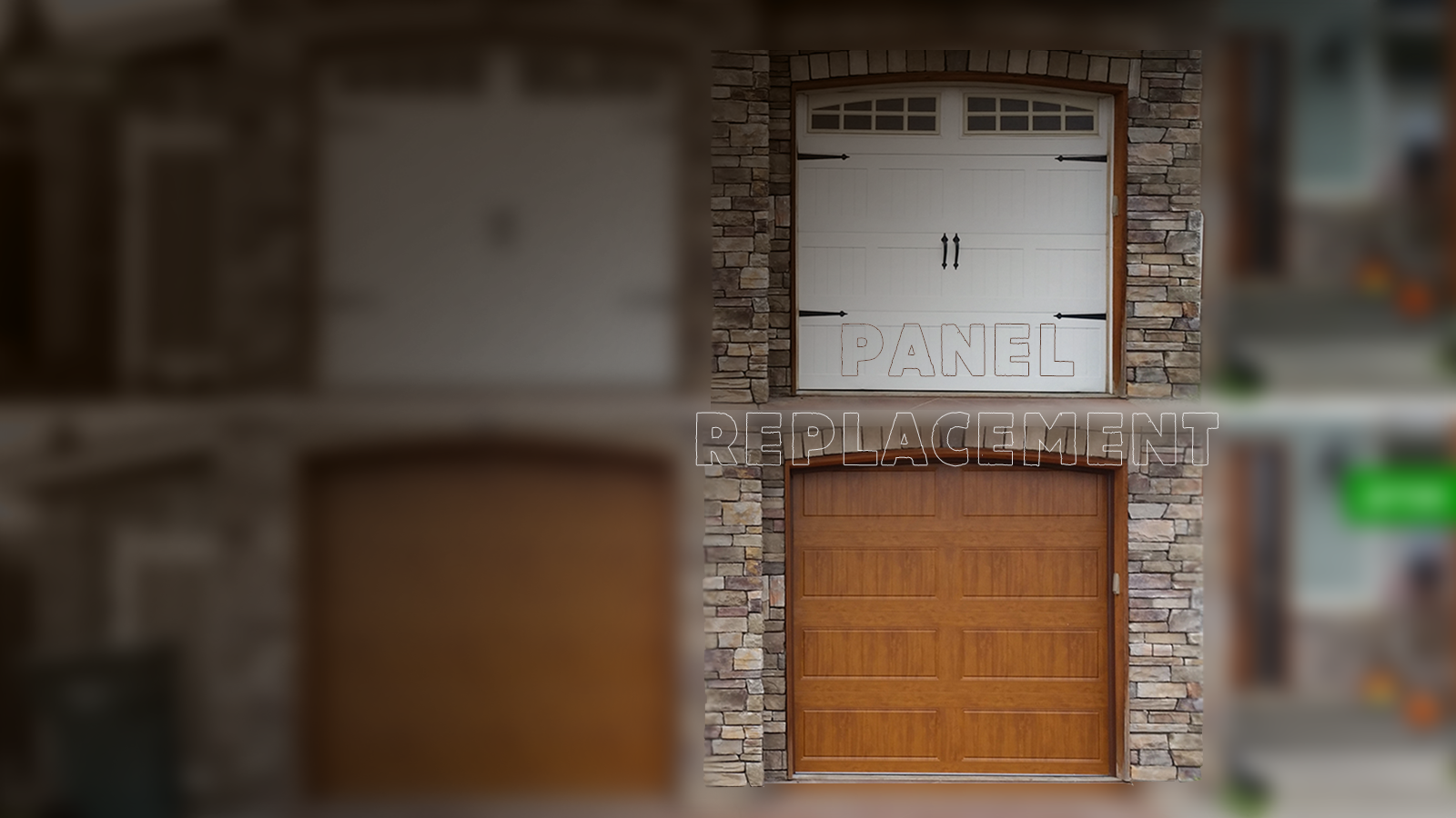 Garage door panel replacement background