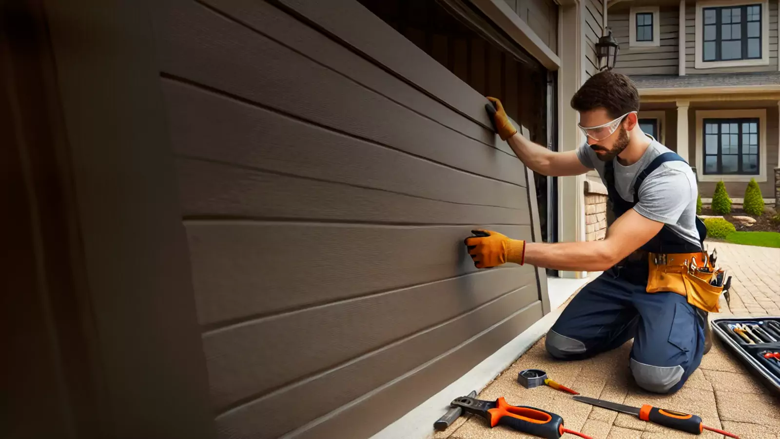 Garage door technician background