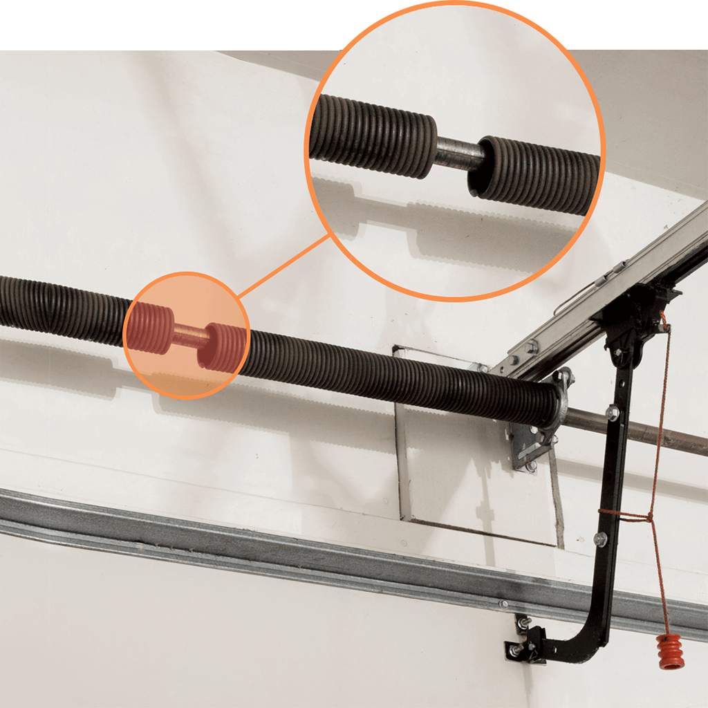 Broken garage door spring