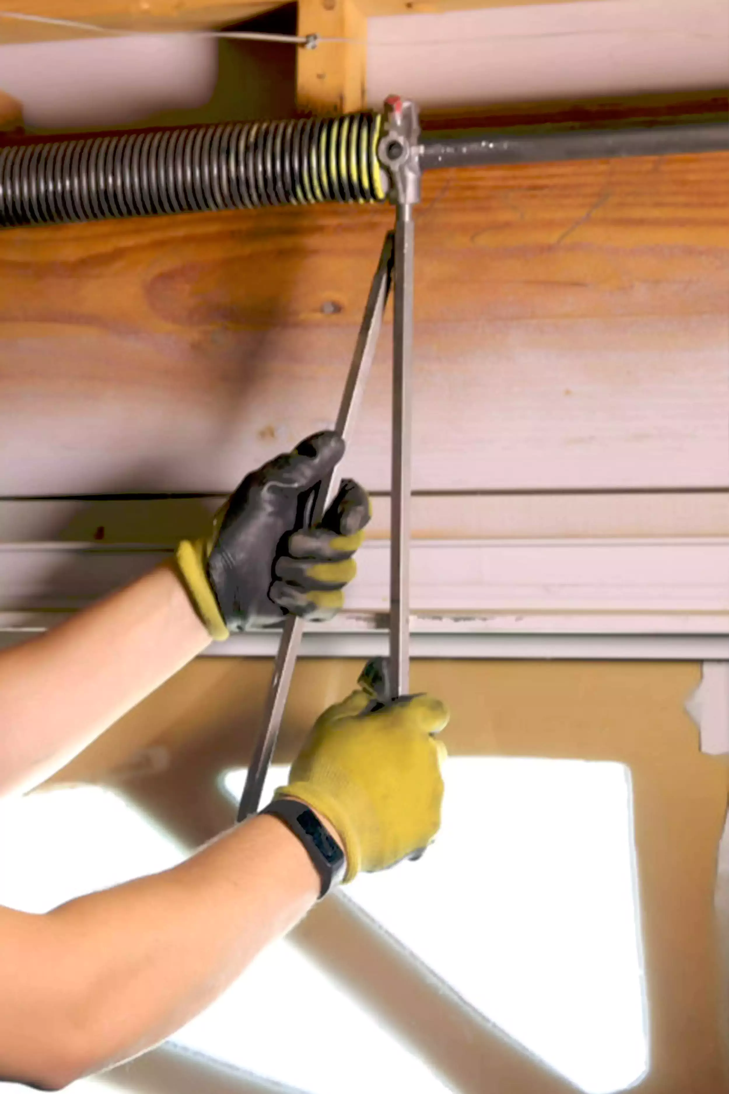 Garage door spring service